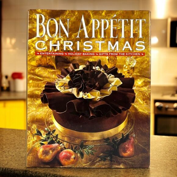 Bon Appetit Christmas: Party Entertaining Cookbook Book Hardcover w/ DJ *FLAWS* - Picture 14 of 16